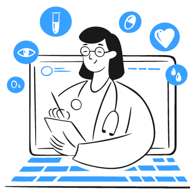 Illustration consultation médicale